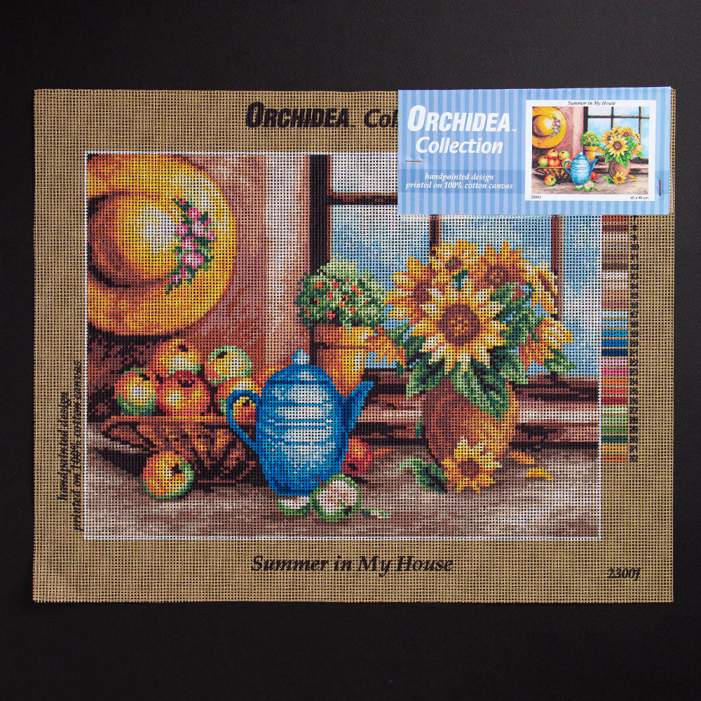 ORCHİDEA 30 x 40 cm Evimdeki Bahar Baskılı Goblen 2300J